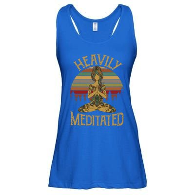 Vintage Heavily Meditated Yoga Meditation Spiritual Warrior Gift Ladies Essential Flowy Tank