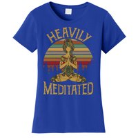 Vintage Heavily Meditated Yoga Meditation Spiritual Warrior Gift Women's T-Shirt