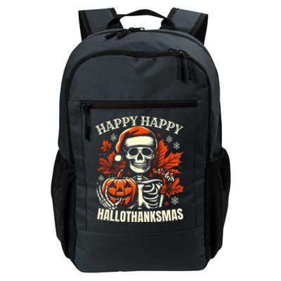 Vintage Halloween Merry Christmas Happy Hallothanksmas Great Gift Daily Commute Backpack