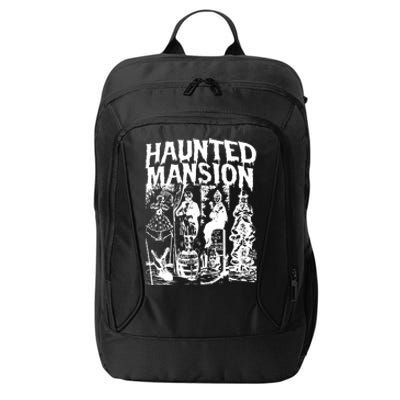 Vintage Haunted Mansion Halloween Ghost City Backpack