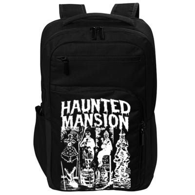 Vintage Haunted Mansion Halloween Ghost Impact Tech Backpack