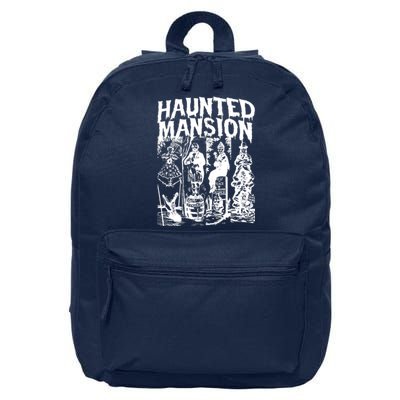 Vintage Haunted Mansion Halloween Ghost 16 in Basic Backpack