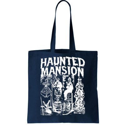 Vintage Haunted Mansion Halloween Ghost Tote Bag