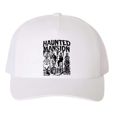 Vintage Haunted Mansion Halloween Ghost Yupoong Adult 5-Panel Trucker Hat