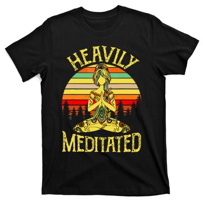 Vintage Heavily Meditated Yoga Meditation Spiritual Warrior T-Shirt