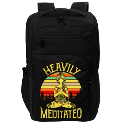 Vintage Heavily Meditated Yoga Meditation Spiritual Warrior Impact Tech Backpack