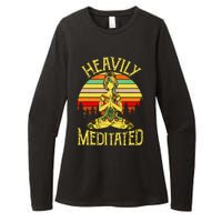 Vintage Heavily Meditated Yoga Meditation Spiritual Warrior Womens CVC Long Sleeve Shirt