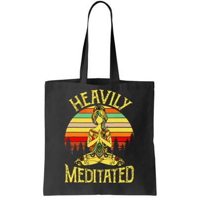 Vintage Heavily Meditated Yoga Meditation Spiritual Warrior Tote Bag