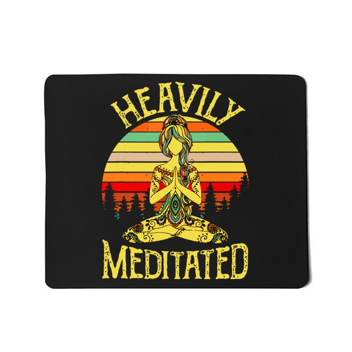 Vintage Heavily Meditated Yoga Meditation Spiritual Warrior Mousepad