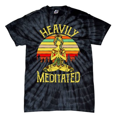 Vintage Heavily Meditated Yoga Meditation Spiritual Warrior Tie-Dye T-Shirt