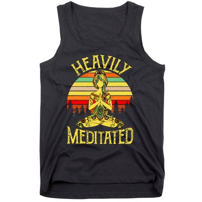 Vintage Heavily Meditated Yoga Meditation Spiritual Warrior Tank Top