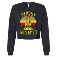 Vintage Heavily Meditated Yoga Meditation Spiritual Warrior Cropped Pullover Crew