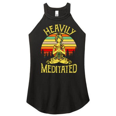 Vintage Heavily Meditated Yoga Meditation Spiritual Warrior Women’s Perfect Tri Rocker Tank