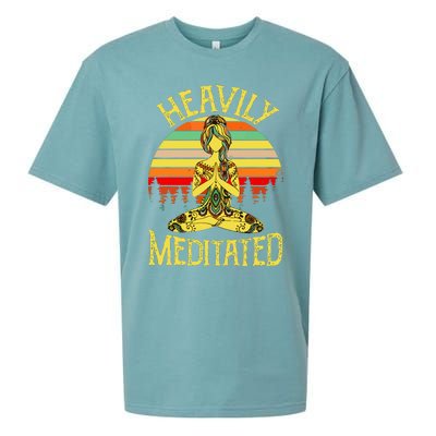 Vintage Heavily Meditated Yoga Meditation Spiritual Warrior Sueded Cloud Jersey T-Shirt