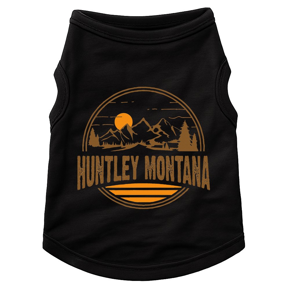 Vintage Huntley Montana Mountain Hiking Souvenir Doggie Tank