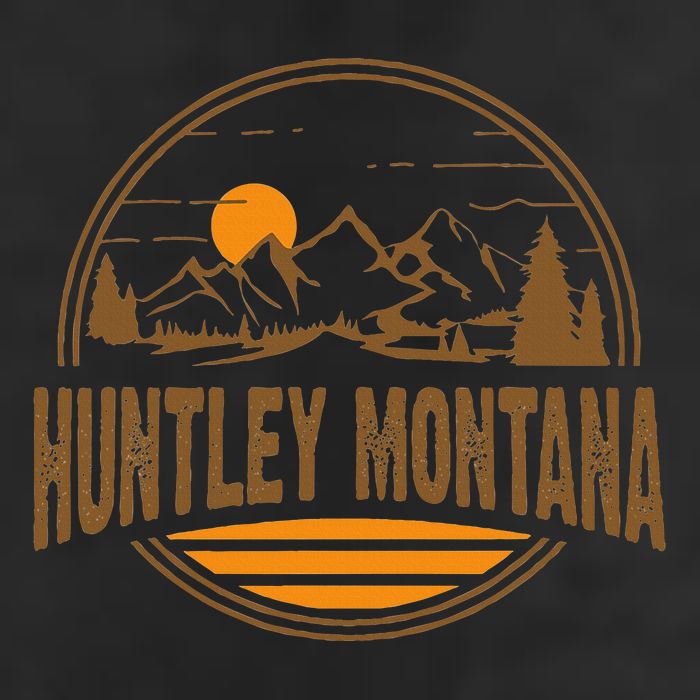Vintage Huntley Montana Mountain Hiking Souvenir Hat