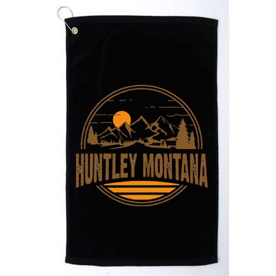 Vintage Huntley Montana Mountain Hiking Souvenir Golf Towel
