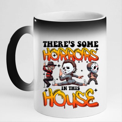 Voor Hees Myers Freddy Theres Some Horrors In This House Halloween Funny 11oz Black Color Changing Mug