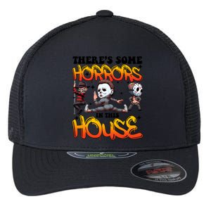 Voor Hees Myers Freddy Theres Some Horrors In This House Halloween Funny Flexfit Unipanel Trucker Cap