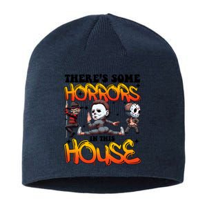 Voor Hees Myers Freddy Theres Some Horrors In This House Halloween Funny Sustainable Beanie