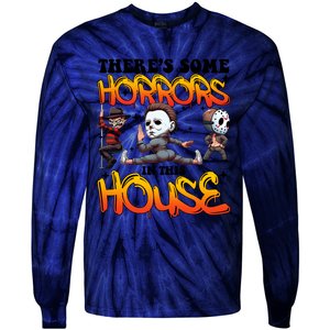 Voor Hees Myers Freddy Theres Some Horrors In This House Halloween Funny Tie-Dye Long Sleeve Shirt