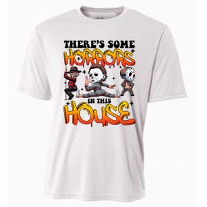 Voor Hees Myers Freddy Theres Some Horrors In This House Halloween Funny Cooling Performance Crew T-Shirt