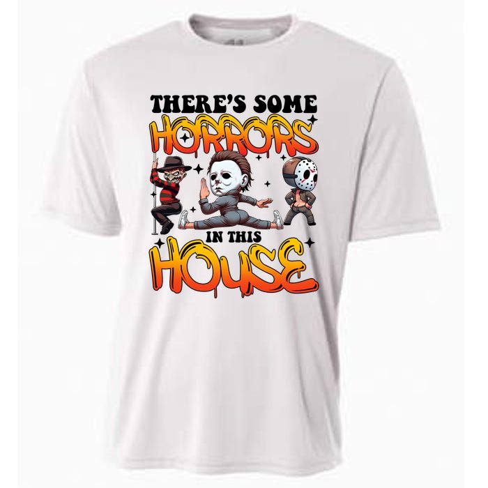 Voor Hees Myers Freddy Theres Some Horrors In This House Halloween Funny Cooling Performance Crew T-Shirt