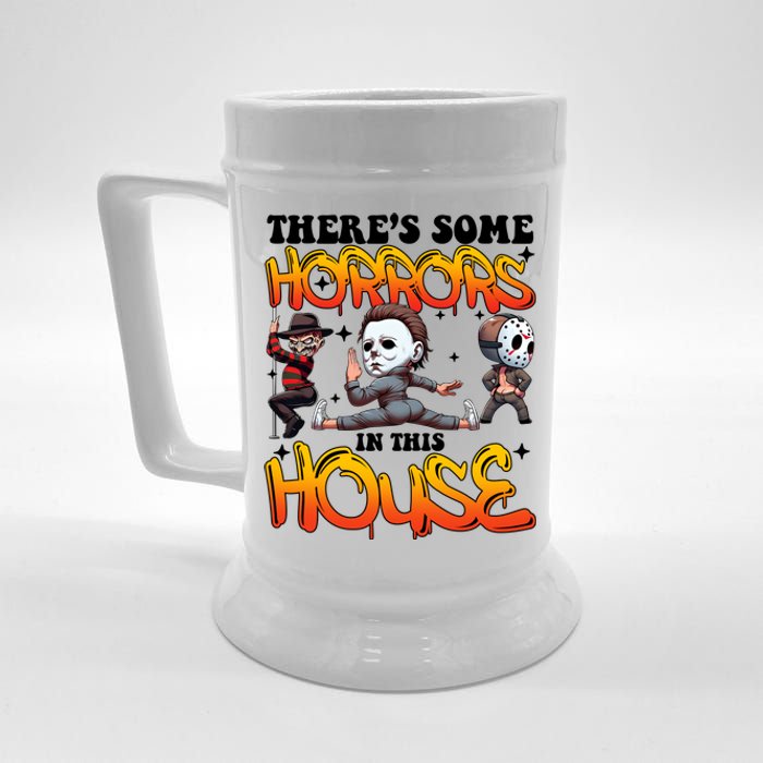 Voor Hees Myers Freddy Theres Some Horrors In This House Halloween Funny Beer Stein