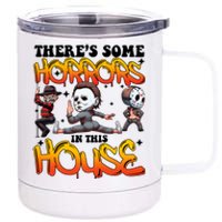 Voor Hees Myers Freddy Theres Some Horrors In This House Halloween Funny 12 oz Stainless Steel Tumbler Cup