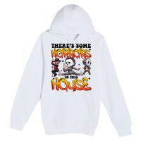 Voor Hees Myers Freddy Theres Some Horrors In This House Halloween Funny Premium Pullover Hoodie