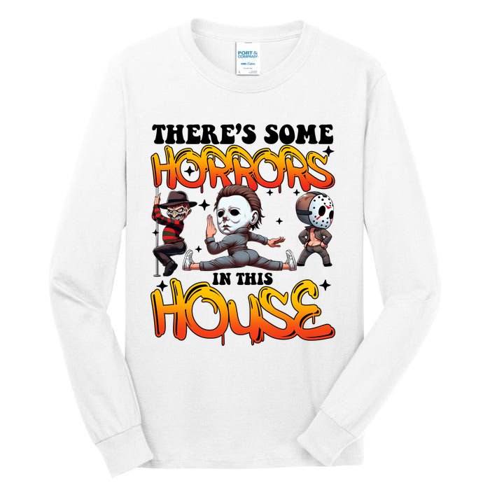 Voor Hees Myers Freddy Theres Some Horrors In This House Halloween Funny Tall Long Sleeve T-Shirt