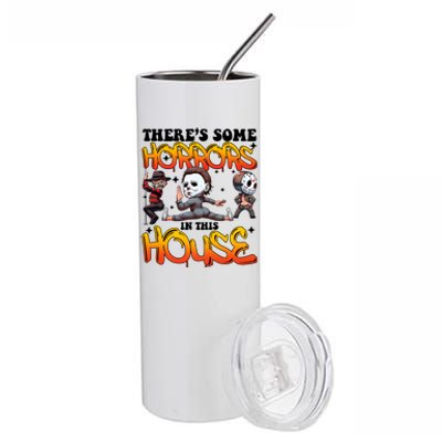 Voor Hees Myers Freddy Theres Some Horrors In This House Halloween Funny Stainless Steel Tumbler