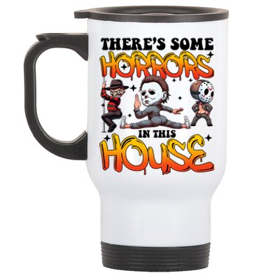 Voor Hees Myers Freddy Theres Some Horrors In This House Halloween Funny Stainless Steel Travel Mug