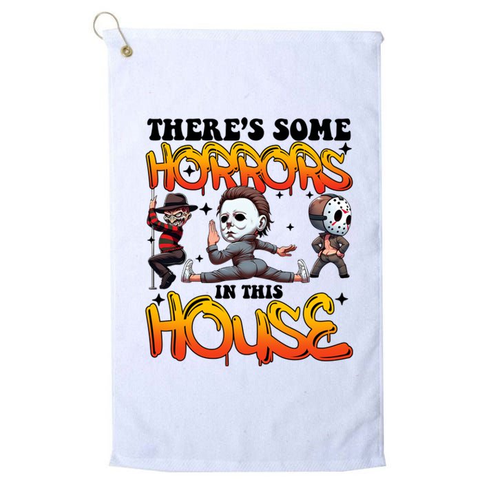 Voor Hees Myers Freddy Theres Some Horrors In This House Halloween Funny Platinum Collection Golf Towel