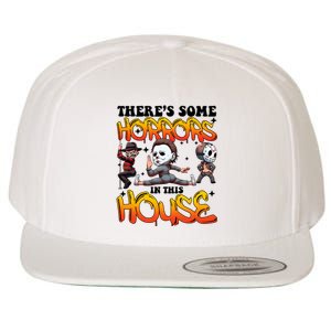 Voor Hees Myers Freddy Theres Some Horrors In This House Halloween Funny Wool Snapback Cap