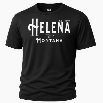 Visit Helena Montana Vintage Souvenir Design Cooling Performance Crew T-Shirt