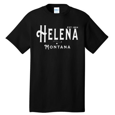 Visit Helena Montana Vintage Souvenir Design Tall T-Shirt