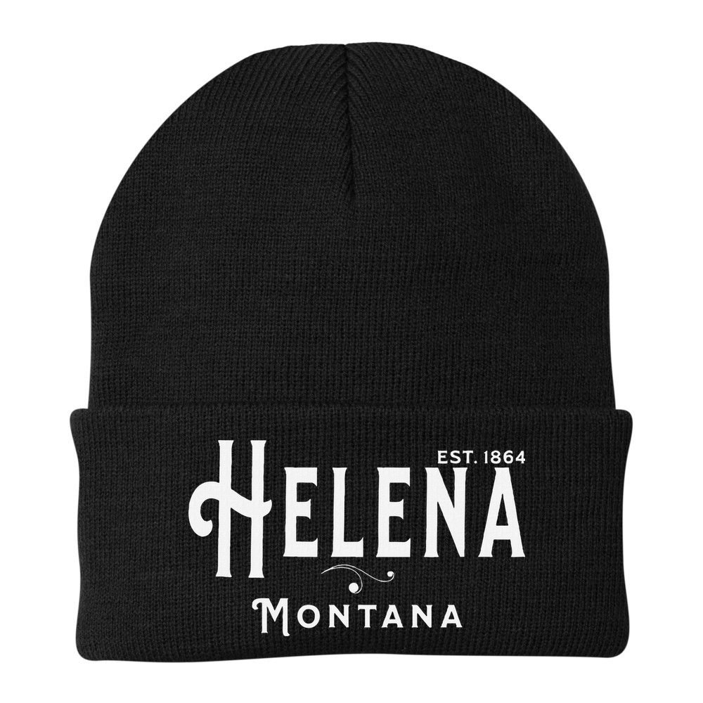 Visit Helena Montana Vintage Souvenir Design Beanie