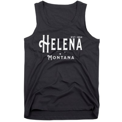 Visit Helena Montana Vintage Souvenir Design Tank Top