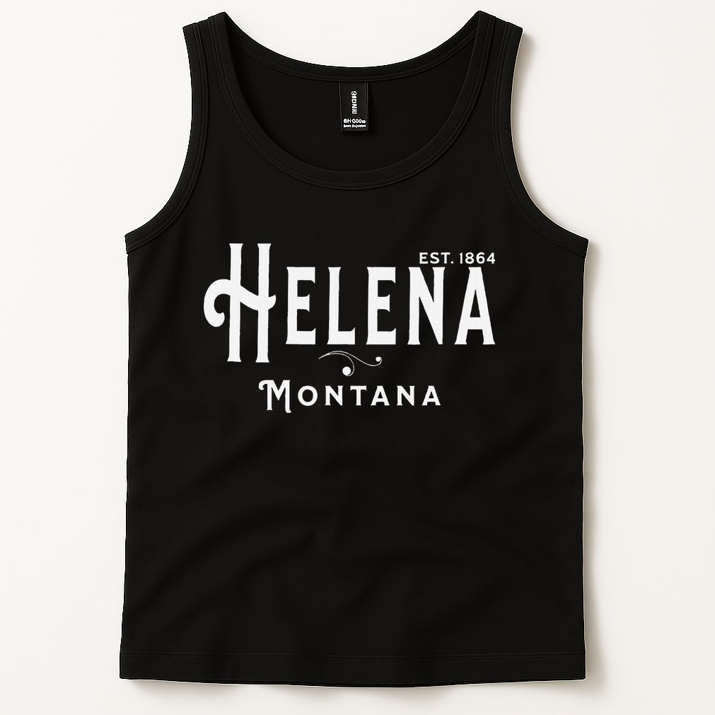 Visit Helena Montana Vintage Souvenir Design Tank Top
