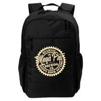 Vintage Hearsay Mega Pint Brewing Co Happy Hour Anytime Emblem Backpack