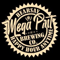 Vintage Hearsay Mega Pint Brewing Co Happy Hour Anytime Emblem Backpack
