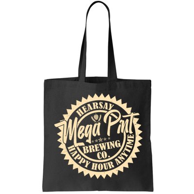 Vintage Hearsay Mega Pint Brewing Co Happy Hour Anytime Emblem Bag