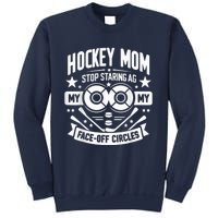 Vintage Hockey Mom Stop Staring At My Faceoff Circles Sweatshirt