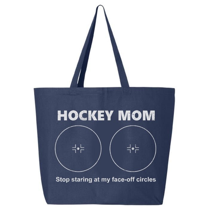 Vintage Hockey Mom Stop Staring At My Faceoff Circles 25L Jumbo Tote