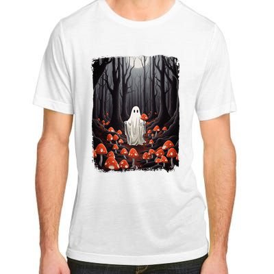 Vintage Halloween Mushroom Ghost In The Forest Gothic Adult ChromaSoft Performance T-Shirt