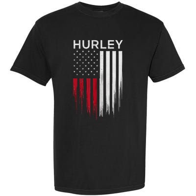 Vintage Hurley Ny Patriotic American Flag Garment-Dyed Heavyweight T-Shirt