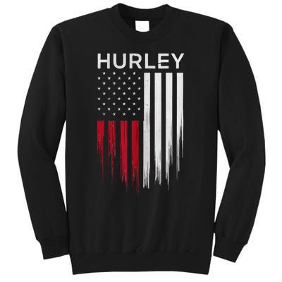 Vintage Hurley Ny Patriotic American Flag Tall Sweatshirt