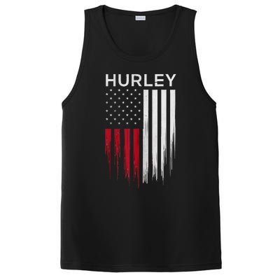 Vintage Hurley Ny Patriotic American Flag PosiCharge Competitor Tank