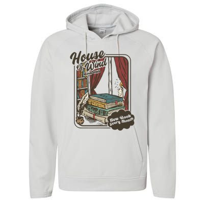 Vinatge House Of Wind Book Club Performance Fleece Hoodie